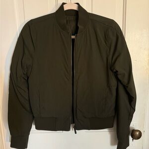 Lululemon olive green bomber jacket